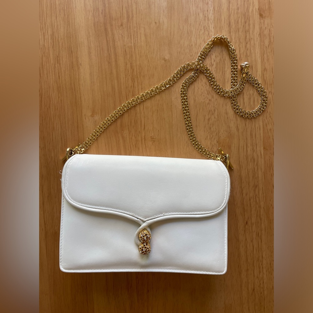 Vintage Gucci - Classic 2-Way Clutch in White